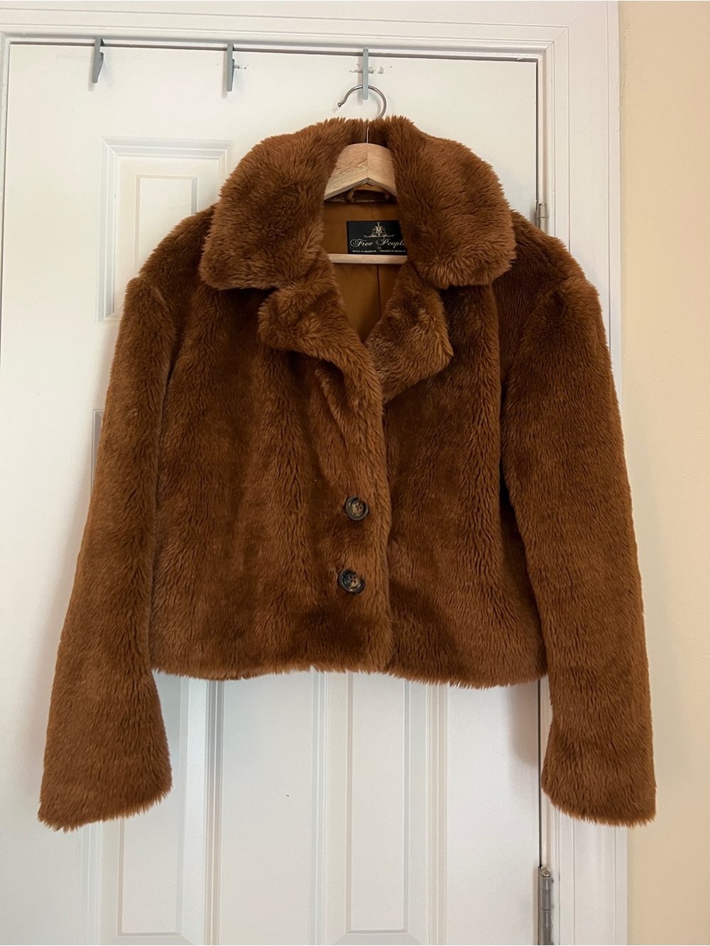 Free People Mena Jacket in Rich Brown-XS - Picture 4 of 6